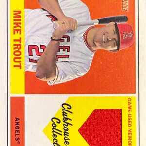 Mike Trout 2018 Topps Game worn jersey section