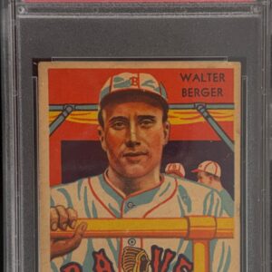 1935 diamond stars baseball cards#25 WALTER BERGER PSA 3