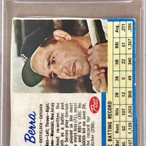 1962 Yogi Berra Card - Post Cereal - PSA Authentic- HOF