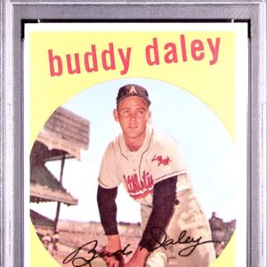 1959 Topps -Buddy Daley-white back #263 PSA 7 population only 12