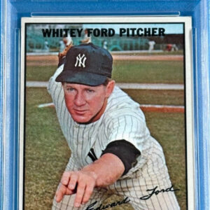 1967 Topps #5 Whitey Ford (HOFer) - PSA: Excellent 5 Baseball Card