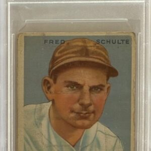 1933 Goudey Fred Schulte #190 Rookie Card Washington Senators PSA 2 GOOD
