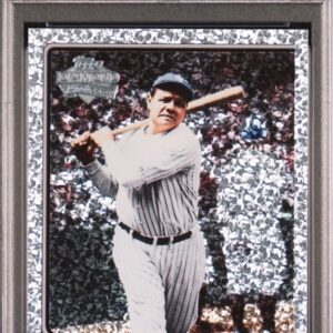 2011 Topps Lineage Baseball Babe Ruth Diamond Anvrs PLT Card #100 PSA Mint 9