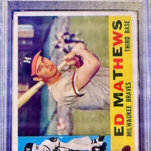 1960 Topps - Eddie Mathews #420 BRAVES (hof) PSA GRADED 2