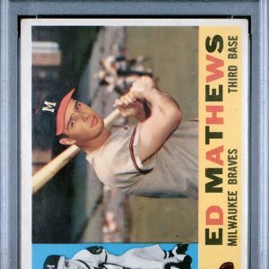 1960 Topps Baseball #420 Ed Mathews PSA 4 Nice Centering & Color Low Pop!