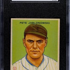 *1933 PETE JABLOWOWSKI BASEBALL CARD BIG LEAGUE GUM - GRADED 1.5 - SGC*