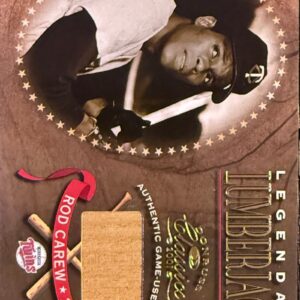 2010 Donruss 2001 Rod Carew game used bat section
