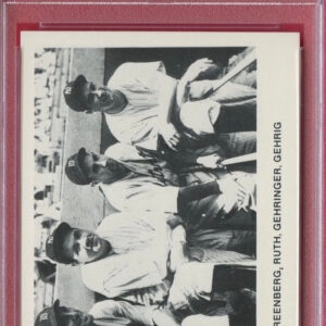 1979 TCMA Baseball GREENBERG, RUTH, GEHRINGER, GEHRIG #90 PSA 9 MINT
