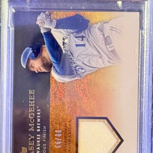 2012 Topps Casey McGehee gold spare relics PSA 7