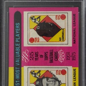 1975 Topps 1951 MVP’s #189 PSA 6 Y.Berra