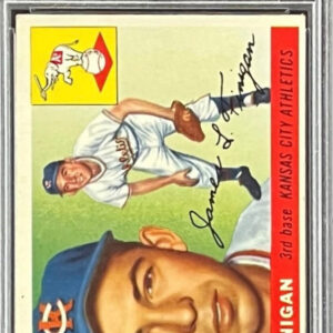 1955 Topps Jim Finigan Rookie RC #14 Philadelphia  PSA 2