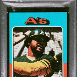 1975 TOPPS MINI #300 REGGIE JACKSON PSA 5