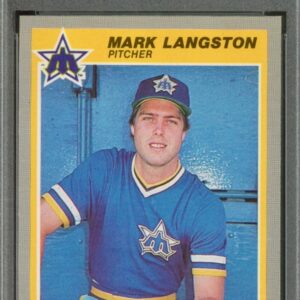 1985 Fleer Baseball #492 Mark Langston Rookie PSA 9