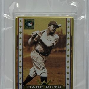Babe Ruth PSA 9 -1995 Metallic Impressions “Sultan Of Swat Dominates The 1920s”