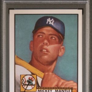 1991 Topps 1952 reprint Mickey Mantle PSA 9