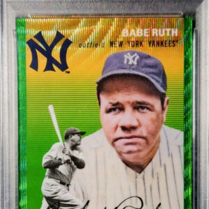 2023 Topps Chrome Platinum #312 Babe Ruth Green Wave /99