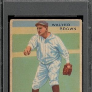 1933 Goudey Set-Break #192 Walter Brown PSA 2 GOOD