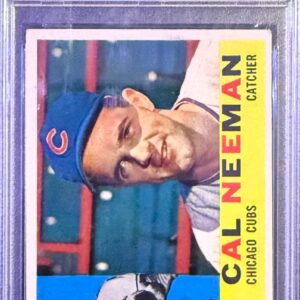 1960 Topps Cal Neeman #337 Chicago Cubs PSA 4