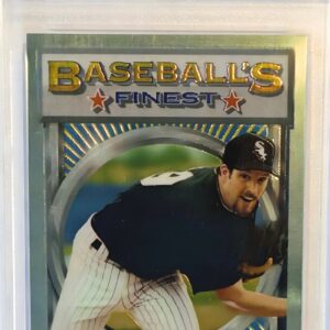 1993 Topps Finest refractor Jack McDowell #172 PSA 8