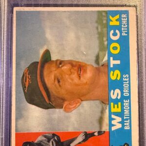 1960 Topps Wes Stock Rookie RC #481 Baltimore Orioles PSA 3