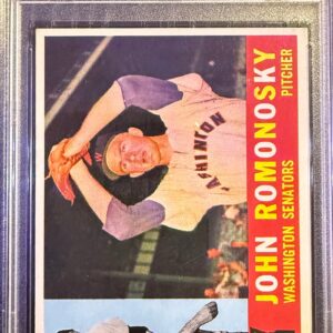 1960 Topps John Romonosky #87 Washington Senators PSA 6